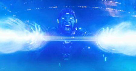 Jonathan Majors como Kang em Homem-Formiga e a Vespa: Quantumania