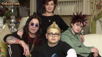 Ozzy Osbourne e sua família em The Osbournes