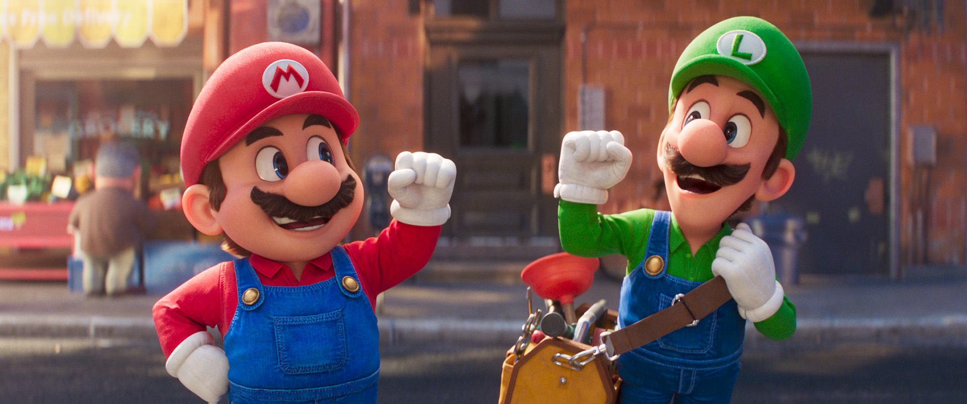 Mario e Luigi em Super Mario Bros. O Filme