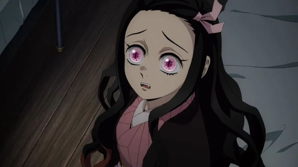 Nezuko Kamado em cena de Demon Slayer