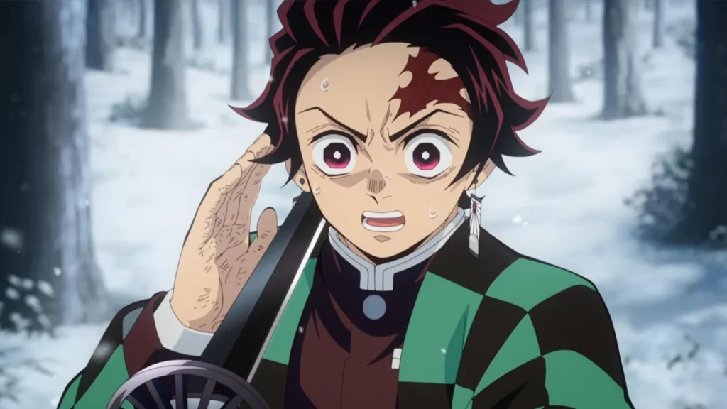 Tanjiro Kamado em cena de Demon Slayer