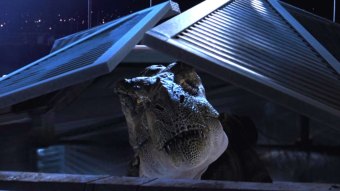 T-Rex em cena de O Mundo Perdido: Jurassic Park (Reprodução)