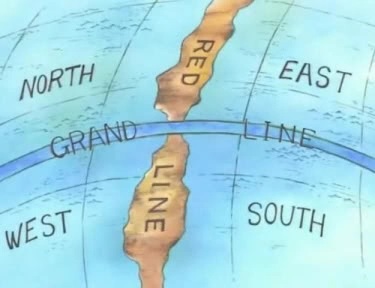 Grand Line e Red Line em One Piece