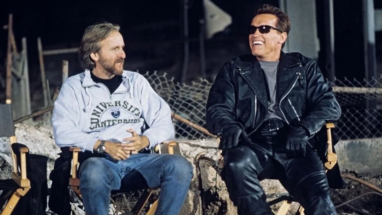 James Cameron e Arnold Schwarzenegger (Divulgação)