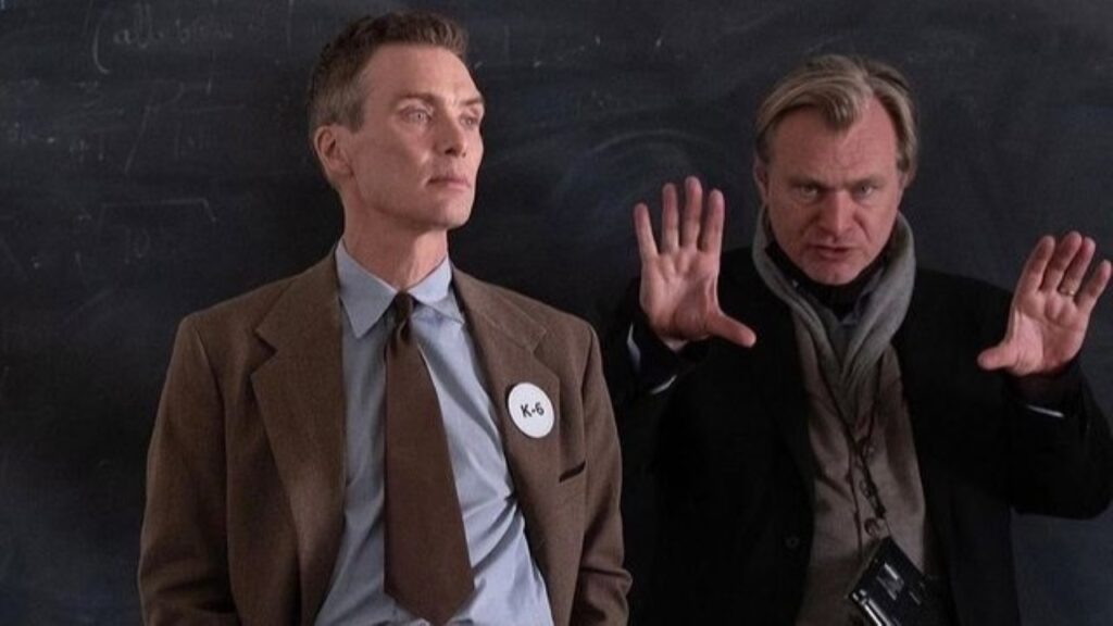 Oppenheimer: Christopher Nolan espera finalmente ganhar um Oscar Cillian Murphy e Christopher Nolan em Oppenheimer (Reprodução / Instagram)
