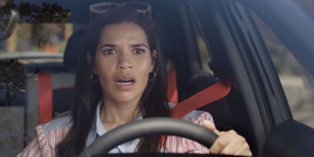 America Ferrera está descontente por Oscar esnobar diretora de Barbie: “É decepcionante não vê-la nessa lista” Gloria (America Ferrera) em Barbie (Reprodução / Warner Bros.)
