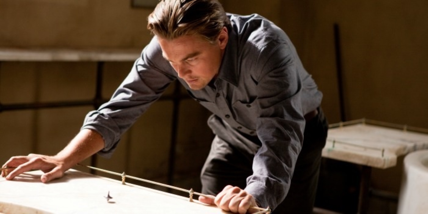 Cobb (Leonardo DiCaprio) em A Origem (Reprodução)