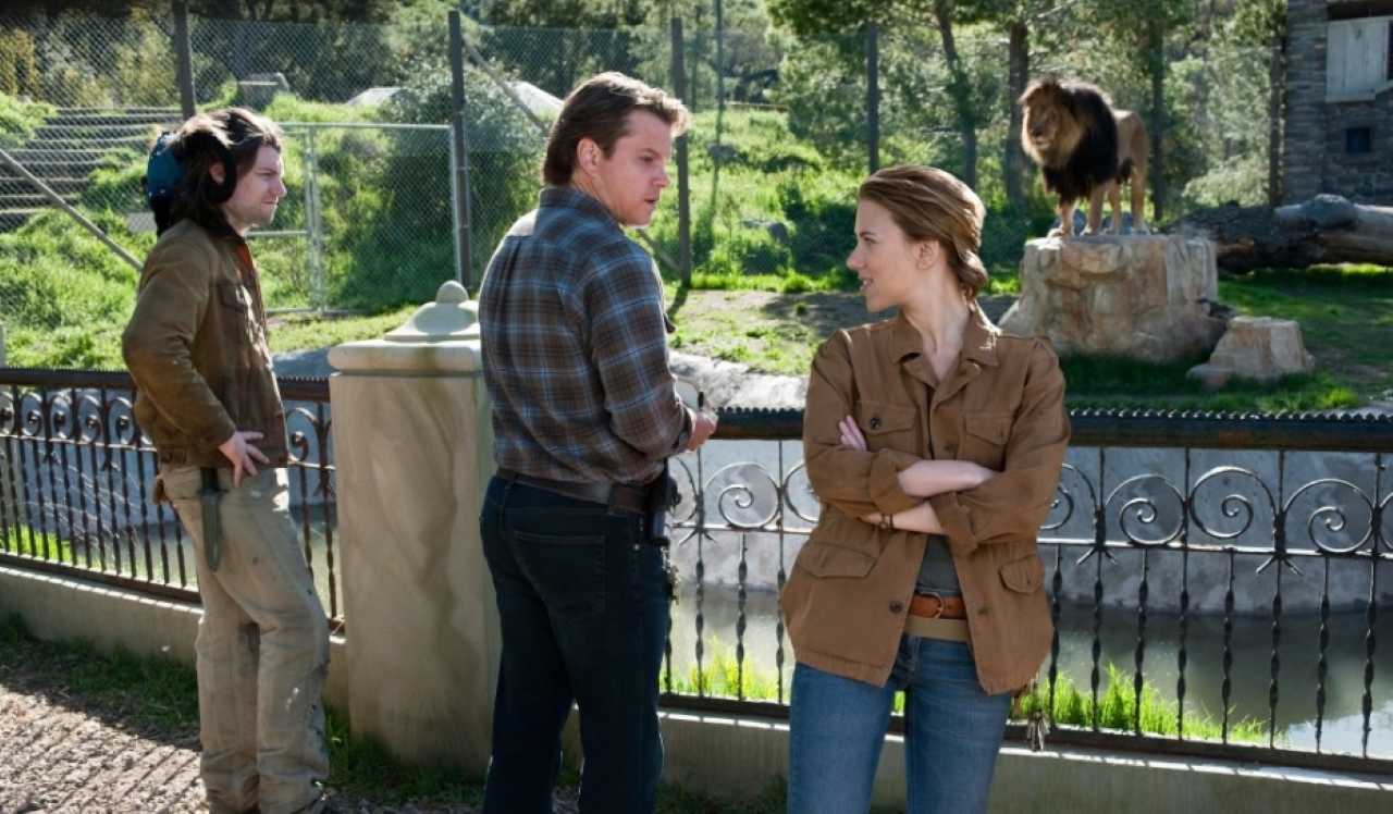 Scarlett Johansson e Matt Damon em Compramos Um Zoológico (Reprodução)