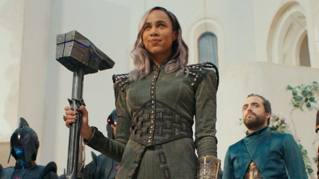 Dar-Benn (Zawe Ashton) em As Marvels (Reprodução / Marvel)