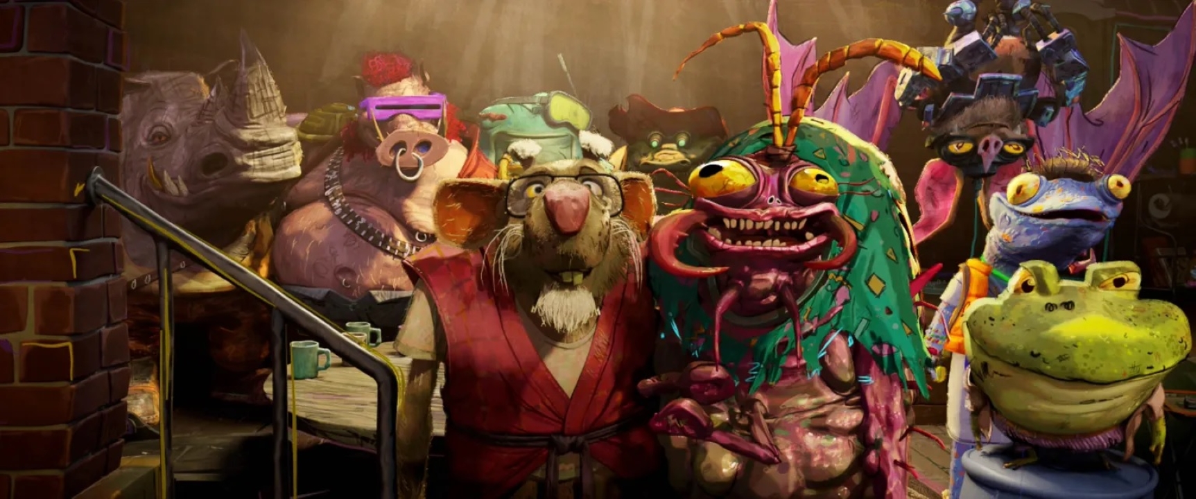 Personagens de As Tartarugas Ninjas: Caos Mutante (Divulgação / Paramount)