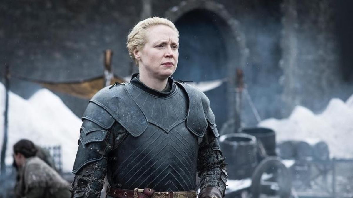 Gwendoline Christie como Brienne de Tarth em Game of Thrones (Reprodução / HBO)