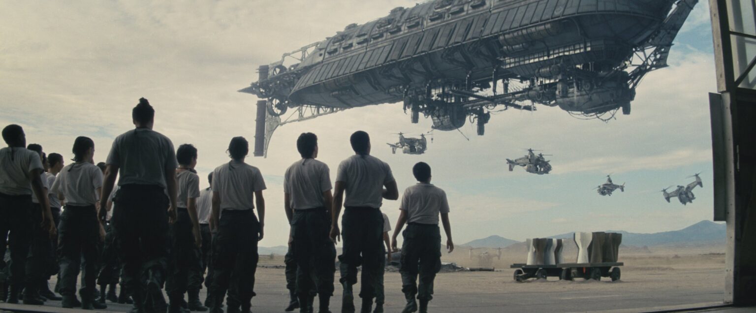 Onde a série Fallout foi filmada? Brotherhood of Steel e Vertibirds em Fallout (Divulgação / Prime Video)
