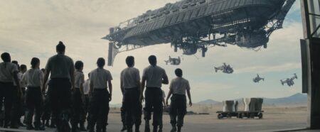 Brotherhood of Steel e Vertibirds em Fallout (Divulgação / Prime Video)