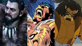 Várias versões do Kraven na franquia do Homem-Aranha (Reprodução)