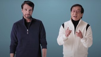 Ralph Macchio e Jackie Chan (Reprodução)
