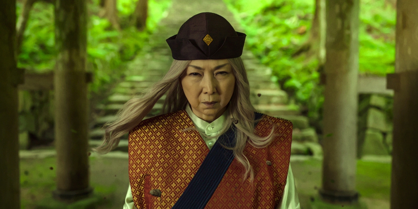Meiko Kaji como Genkai em Yu Yu Hakusho (Divulgação / Netflix)