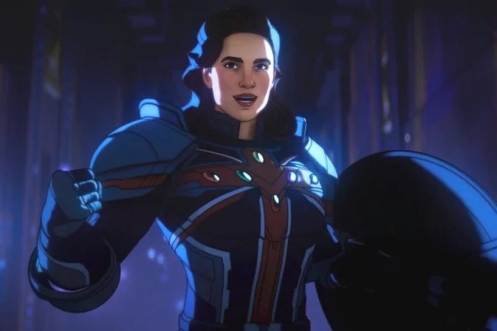 Por que as Joias do Infinito não mataram a Capitã Carter Capitã Carter na segunda temporada de What If...? (Reprodução / Disney+)