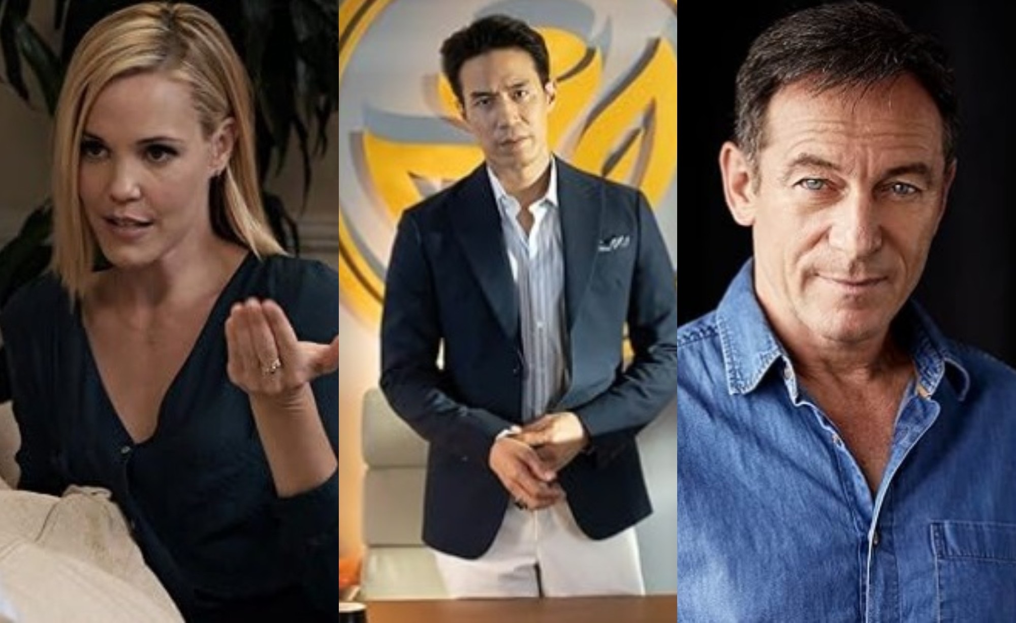 Os hóspedes chegaram! Conheça o elenco da 3ª temporada de The White Lotus 1 Leslie Bibb, Dom Hetrakul e Jason Isaacs