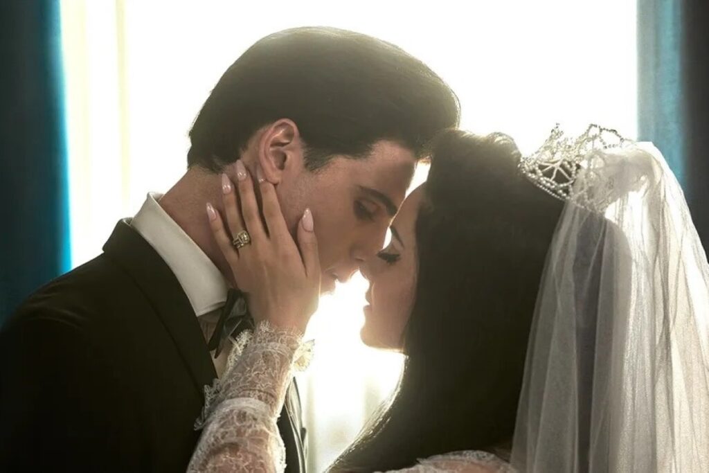 Fã de dramas? Conheça 10 filmes parecidos com Priscilla Cailee Spaeny como Priscilla e Jacob Elordi como Elvis Presley em Priscilla (Reprodução)