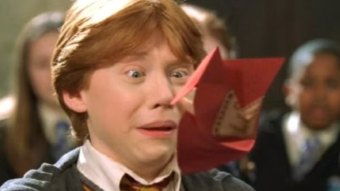 Rupert Grint como Ron Weasley em Harry Potter e a Câmara Secreta (Reprodução)