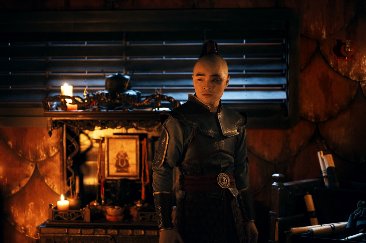 Dallas Liu como Zuko em Avatar: O Último Mestre do Ar (Divulgação / Netflix)