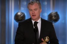 Christopher Nolan no Globo de Ouro (Reprodução / YouTube)