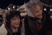 Frodo e Bilbo em O Senhor do Anéis (Reprodução)