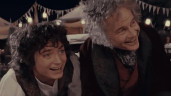 Frodo e Bilbo em O Senhor do Anéis (Reprodução)