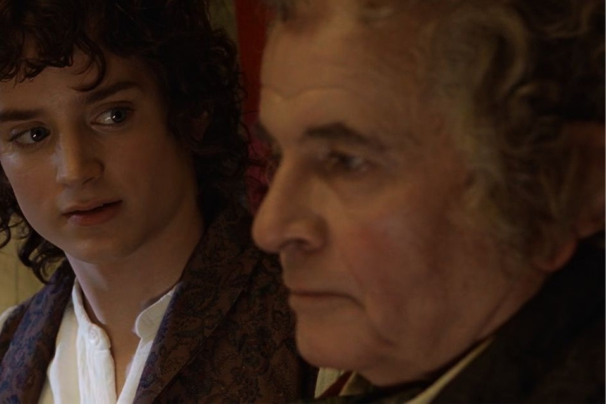 Frodo e Bilbo em O Senhor dos Anéis (Reprodução)
