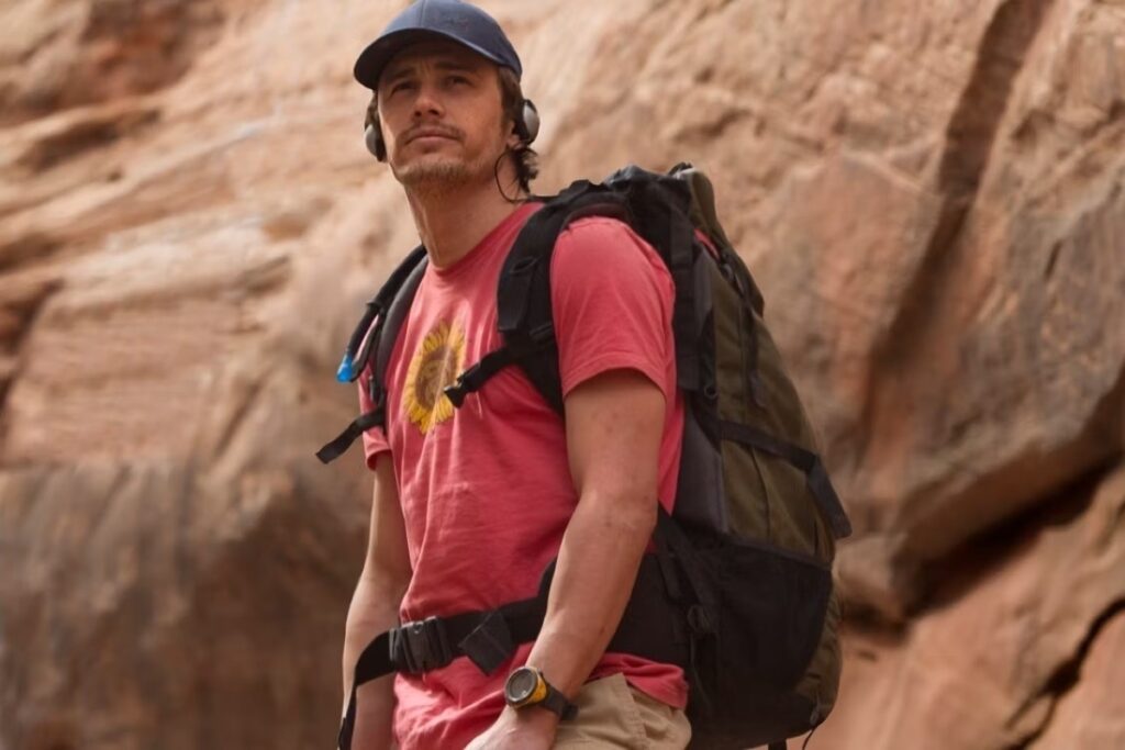 Interessado em 127 Horas? Confira mais filmes de sobrevivência baseados em fatos reais James Franco como Aron Ralston no filme 127 Horas (Reprodução)