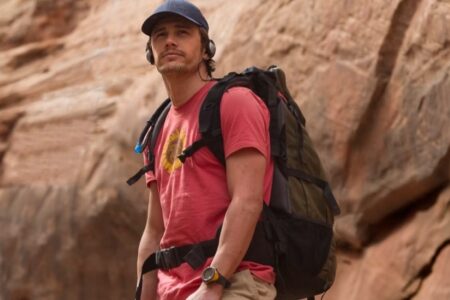 James Franco como Aron Ralston no filme 127 Horas (Reprodução)