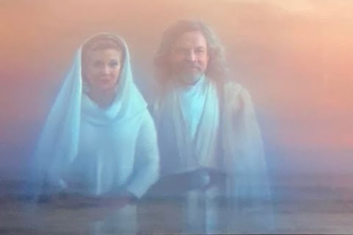 Leia e Luke como Fantasmas da Força em Star Wars: A Ascensão Skywalker (Reprodução / Lucasfilm)