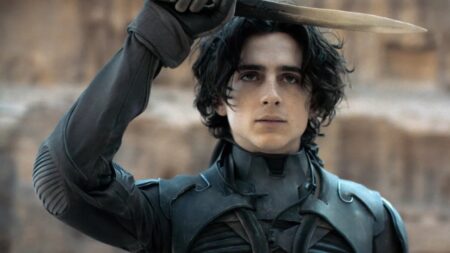 Timothée Chalamet como Paul Atreides em cena de Duna (Reprodução / Warner Bros.)