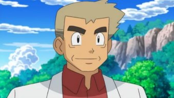 Professor Carvalho no anime Pokémon (Reprodução)