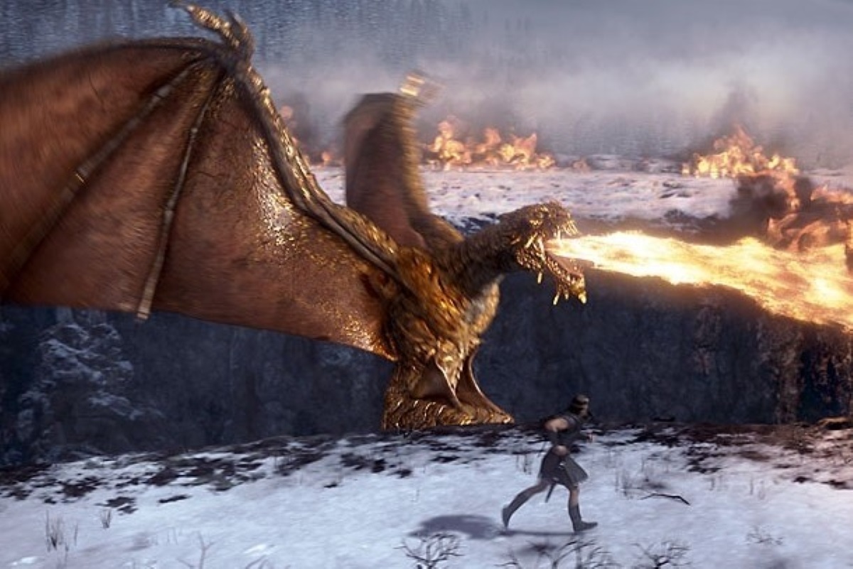 Filmes com dragões para assistir nos streamings 5 Cena de A Lenda de Beowulf (Reprodução)