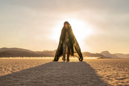 Timothée Chalamet como Paul Atreides em Duna: Parte Dois (Divulgação / Warner Bros.)