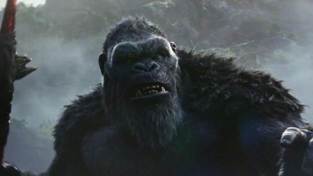Godzilla e Kong: Esqueleto gigantesco de titã gera teorias Kong em Godzilla e Kong: O Novo Império (Reprodução / Warner Bros.)