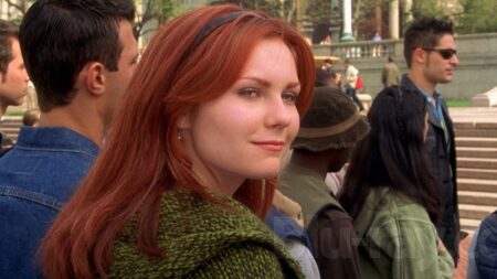 Kirsten Dunst aborda possibilidade de voltar para franquia Homem-Aranha Kirsten Dunst como Mary Jane em Homem-Aranha (Reprodução)