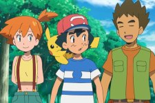 Misty, Ash e Brock em Pokémon - Sol e Lua (Reprodução)