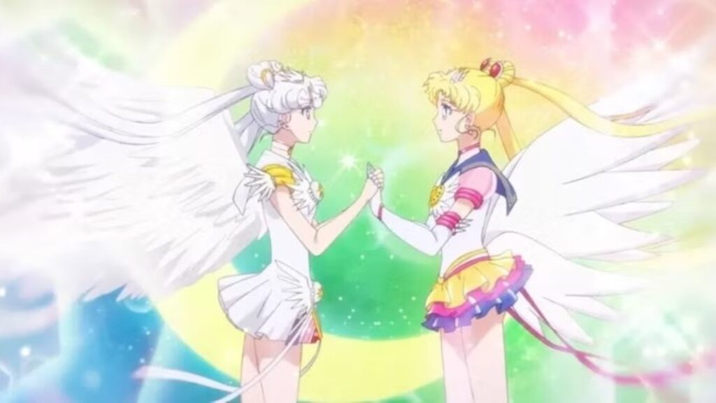 Sailor Cosmos e Sailor Moon (Reprodução)