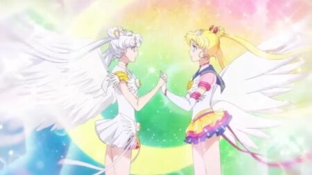 Sailor Cosmos e Sailor Moon (Reprodução)