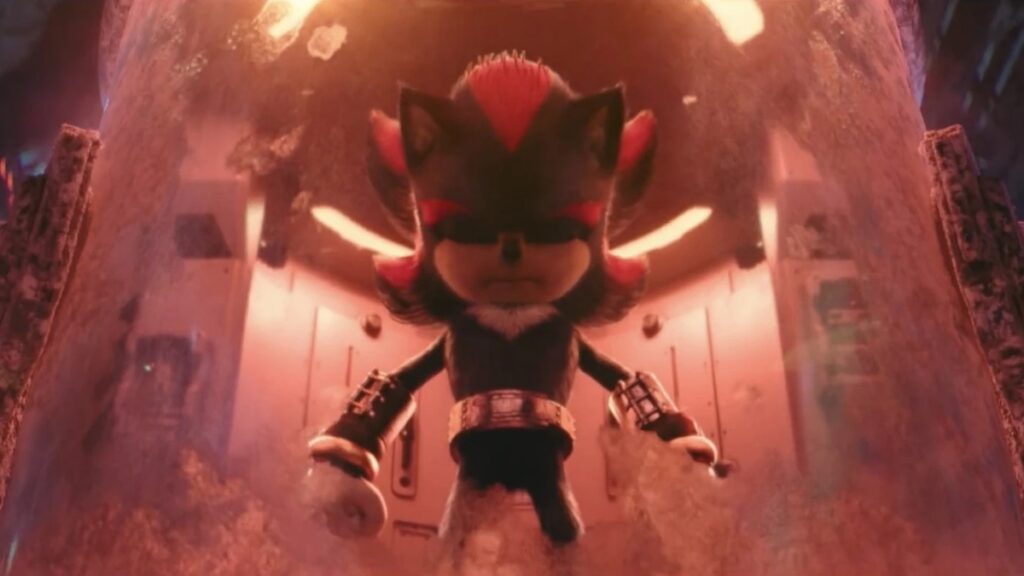 Dublador do Shadow diz o que acha de Keanu Reeves em Sonic 3 Shadow em cena de Sonic 2 (Reprodução / Paramount)