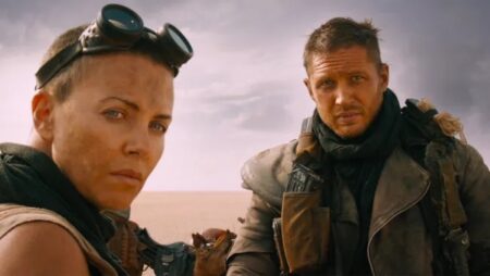 Charlize Theron e Tom Hardy Mad Max: Estrada da Fúria (Reprodução / Warner Bros.)