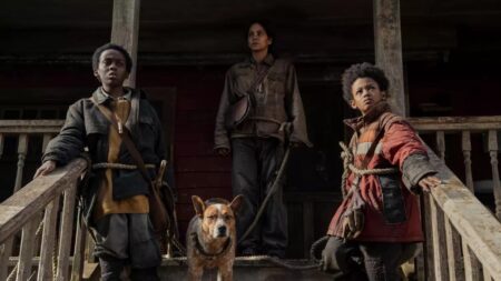 Mãe protege filhos de perigos inexplicáveis no thriller psicológico Não Solte!, com Halle Berry Anthony B. Jenkins, Halle Berry e Percy Daggs IV em Never Let Go (Divulgação / Lionsgate)