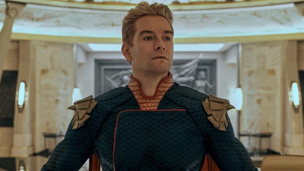 Antony Starr aborda rumor de que está no DCU como Gladiador Dourado Antony Starr como Capitão Pátria em The Boys (Reprodução / Prime Video)
