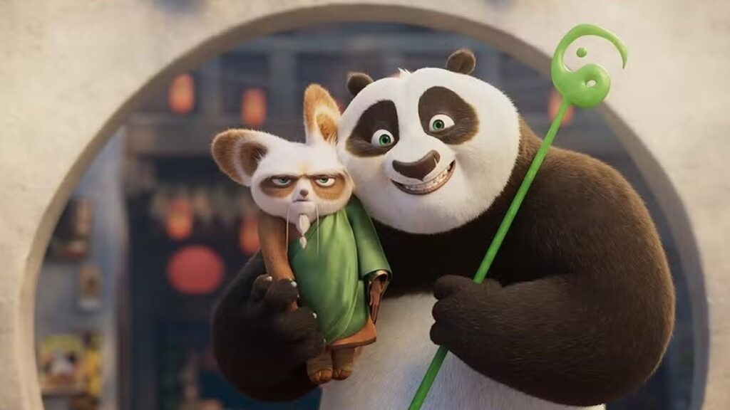 Shifu e Po em Kung Fu Panda 4 (Reprodução / DreamWorks)