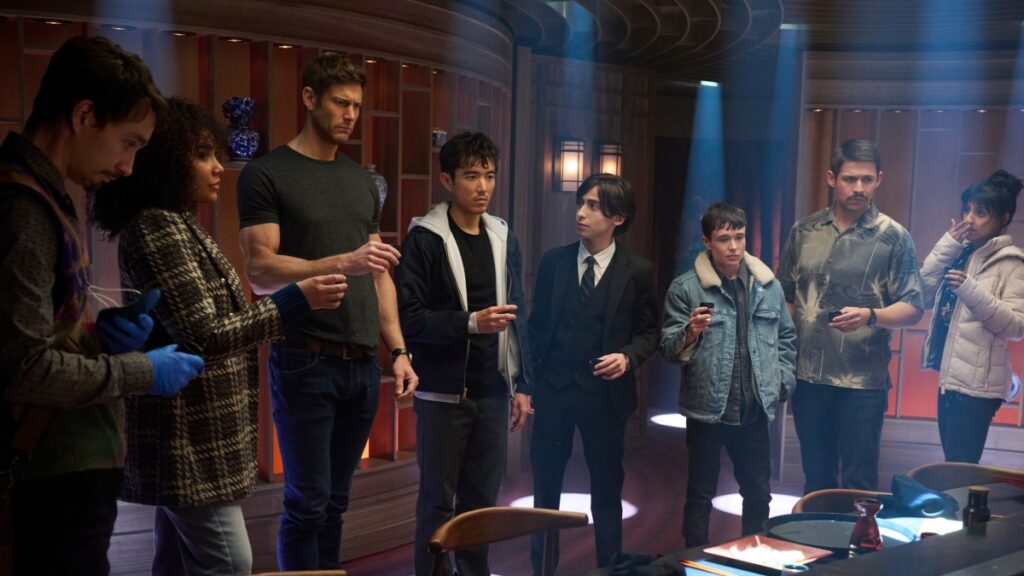 Irmãos Hargreeves em The Umbrella Academy (Divulgação / Netflix)