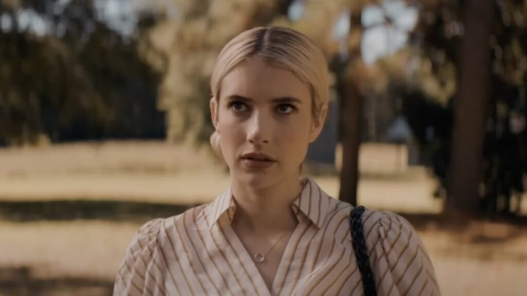 Emma Roberts como Mary Parker em Madame Teia (Reprodução / Sony Pictures)