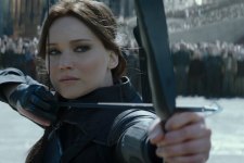 Jennifer Lawrence como Katniss em Jogos Vorazes (Reprodução)