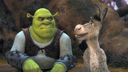 Eddie Murphy confirma Shrek 5 e filme do Burro Shrek e Burro em cena de Shrek (Reprodução / DreamWorks)